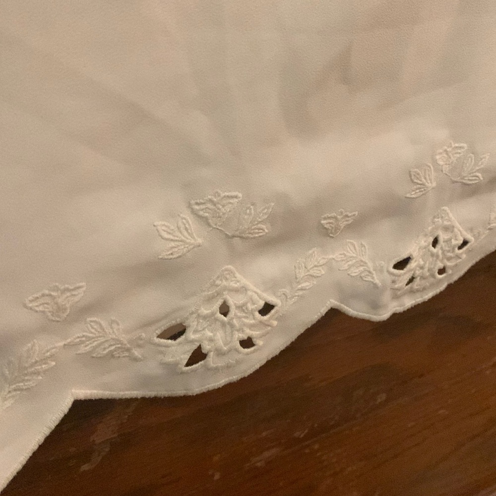 Loft Long Sleeve Scalloped embroidered top - Picture 2 of 5